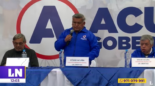 César Acuña: “La posición firme de la bancada es apoyar la vacancia”