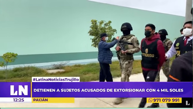 Ascope: detienen a cuatro presuntos extorsionadores en flagrancia