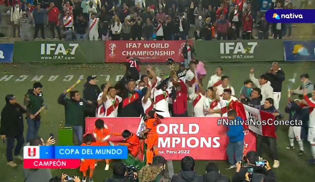 Perú se consagró campeón del Mundial de Fútbol 7