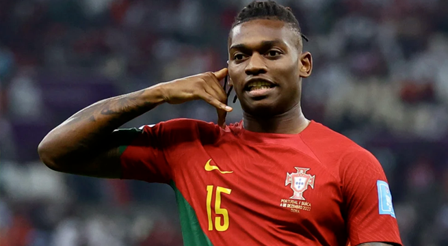 ¡Gol de Portugal! Rafael Leão puso así el definitivo 6-1 en favor de los lusos