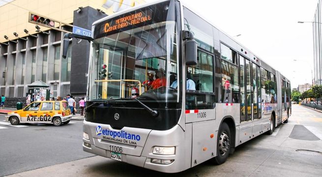 Metropolitano modifica sus rutas A y C por protestas en el Centro de Lima
