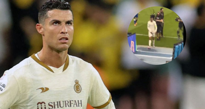 Cristiano Ronaldo respondió al público con un gesto obsceno tras ser comparado con Lionel Messi