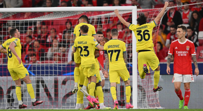 Champions League 2023: Inter sorprende a Benfica y le gana a domicilio