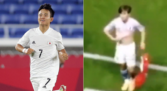 Takefusa Kubo se disculpa tras dejar tirada camiseta de Perú que intercambió con Callens