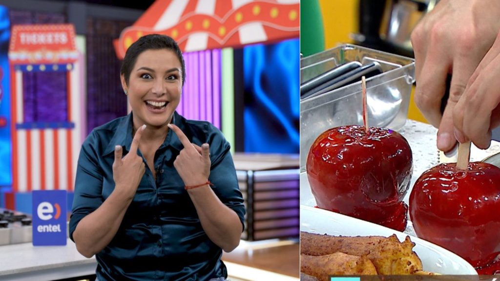 “Ni el cuchillo pudo, menos mis dientes”: Natalia Salas terminó con manzana pegada al plato en El Gran Chef Famosos