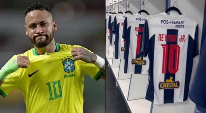 Alianza Lima regaló camisetas a jugadores de Brasil tras entrenamiento en Matute