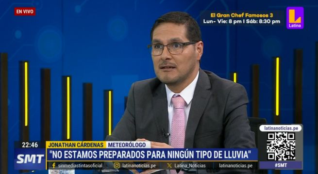 Perú no está preparado para ningún tipo de lluvias, según especialista