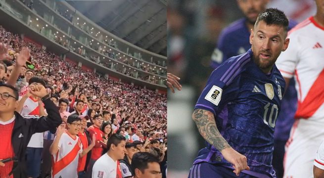 Hinchas peruanos gritaron “Messi” en plena derrota ante Argentina tras doblete de la ‘Pulga’