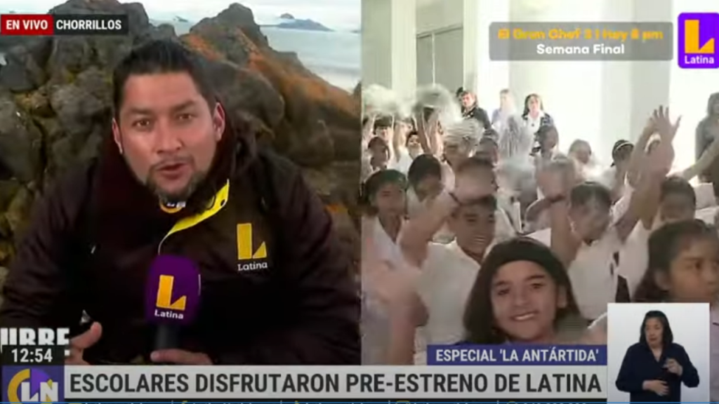 “La Antártida: ¿el fin del continente blanco?”: Alumnos de colegio de Chorrillos vieron adelanto en preestreno