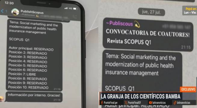 Concytec se pronuncia tras reportaje sobre la granja de investigadores bamba