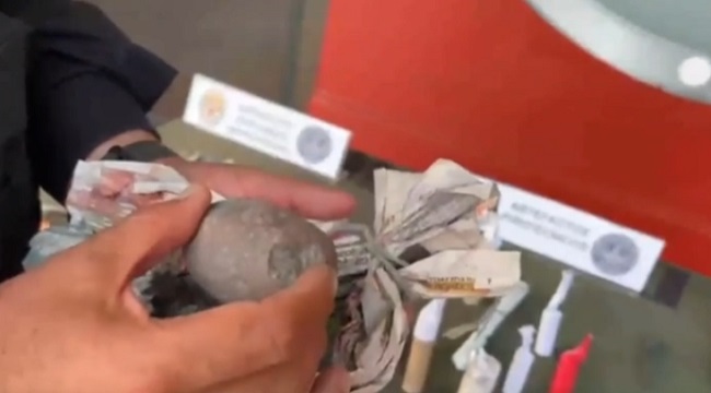 ¡Parecen piedras! UDEX exhibe granadas de guerra y caseras utilizadas por delincuentes