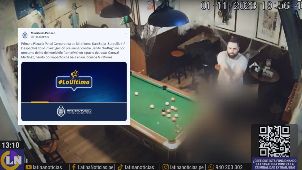 Miraflores: Fiscalía abre investigación a Benito Graffagnino, quien disparó a sujeto en restobar