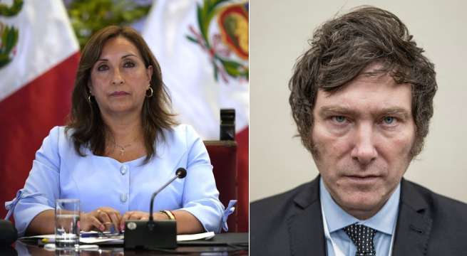 Qué dijo Dina Boluarte tras victoria de Javier Milei en Argentina