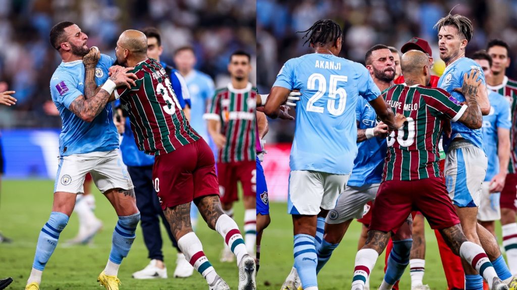 Felipe Melo y Kyle Walker se pelearon tras la final del Mundial de Clubes | VIDEO