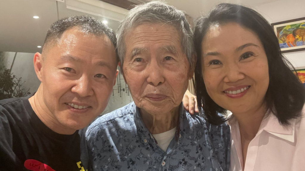 Así fue el reencuentro entre Alberto Fujimori y su nieta Kiara Villanella 