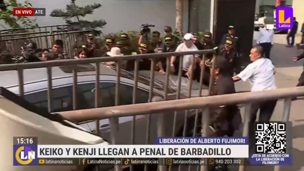 Keiko y Kenji: así fue su caótica llegada al penal de Barbadillo | VIDEO 