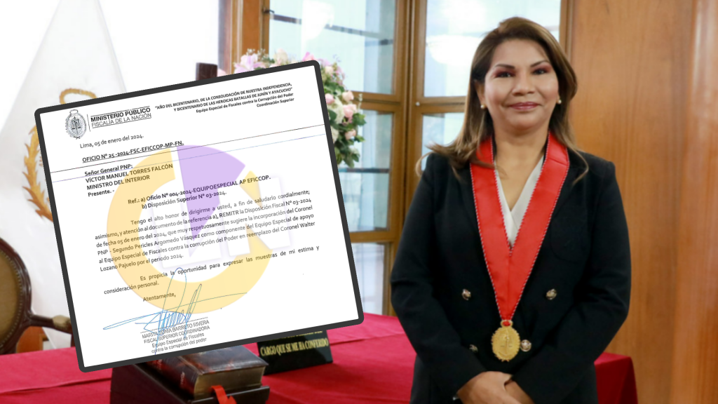 Marita Barreto pide cambios y el ingreso del coronel Segundo Argomedo a la Eficcop