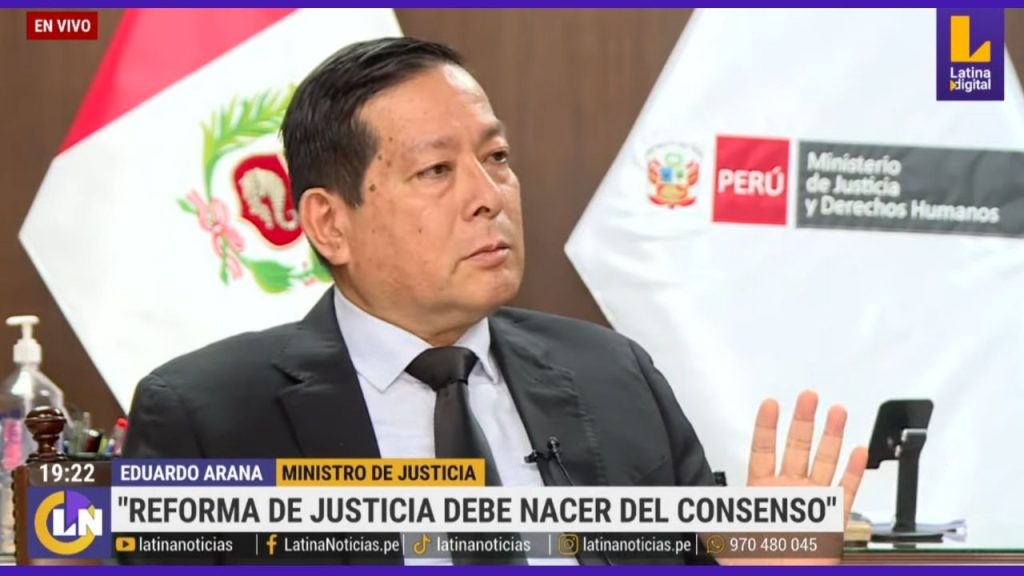 Ministro de Justicia: “Reforma de justicia debe nacer del consenso”