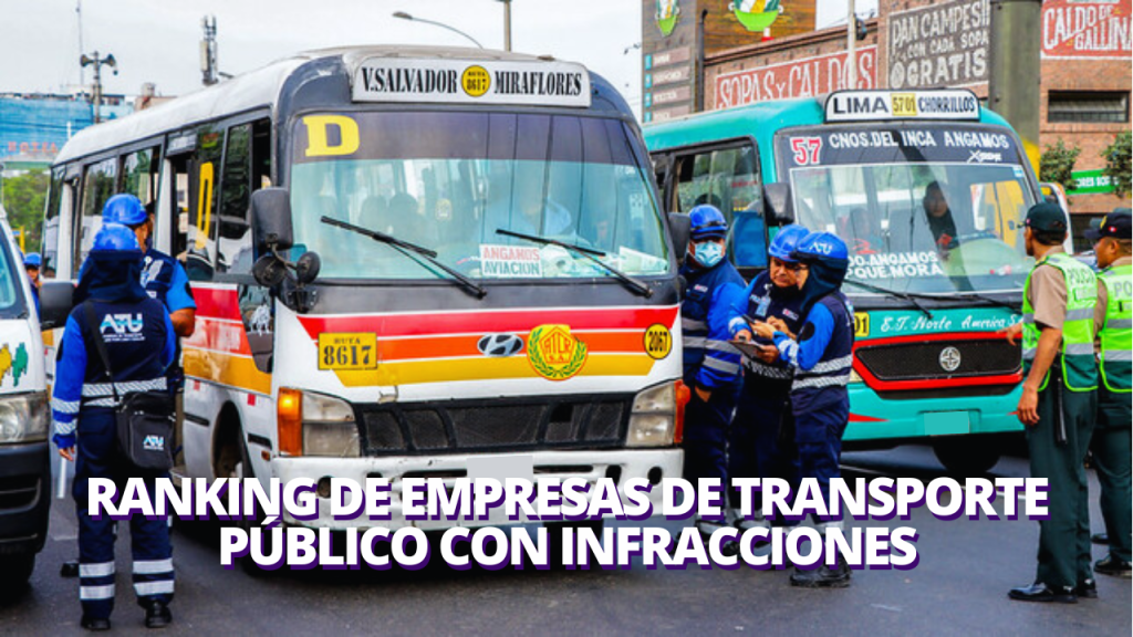 Conoce AQUÍ las líneas de transporte público con más y menos infracciones en el 2023
