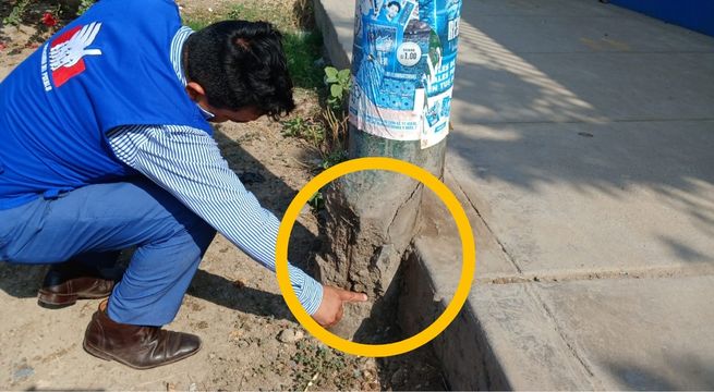 Exigen a Movistar reemplazar postes peligrosos en SMP y Los Olivos