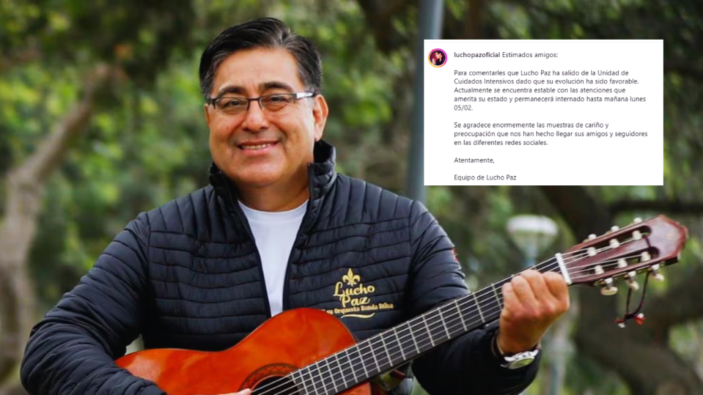 “Se encuentra estable”: Lucho Paz salió de UCI tras sufrir un infarto