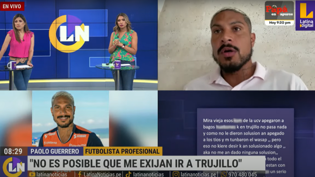 Paolo Guerrero descarta jugar en Trujillo: “¿Aún así tengo que ir a un lugar que va a ser hostil?”
