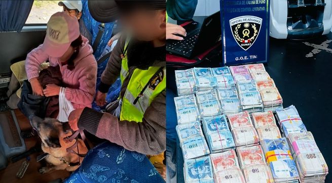 Perrito de la Sunat detectó a mujer que trasladaba cerca de medio millón de soles dentro de medias nylon