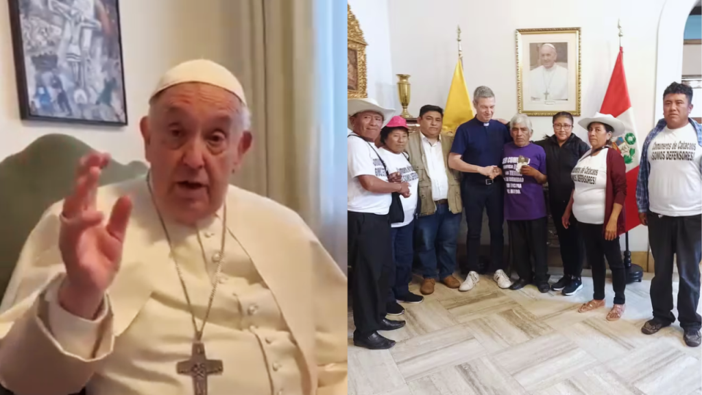 Papa Francisco a comunidades de Piura afectadas por Sodalicio: “Defiendan la tierra, no se la dejen robar” | VIDEO