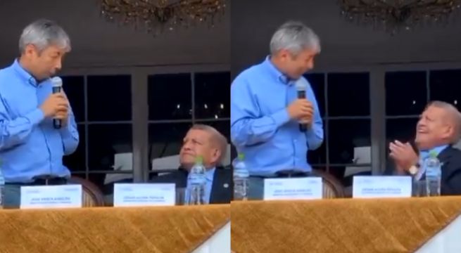 Ministro de Economía vacila a César Acuña cuando se confunde: “Ya estoy como usted”