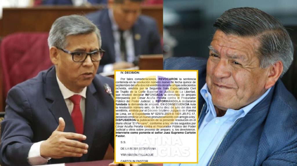 Pedro Cartolin, candidato a contralor, resolvió a favor de César Acuña para anular sentencia por demanda de alimentos