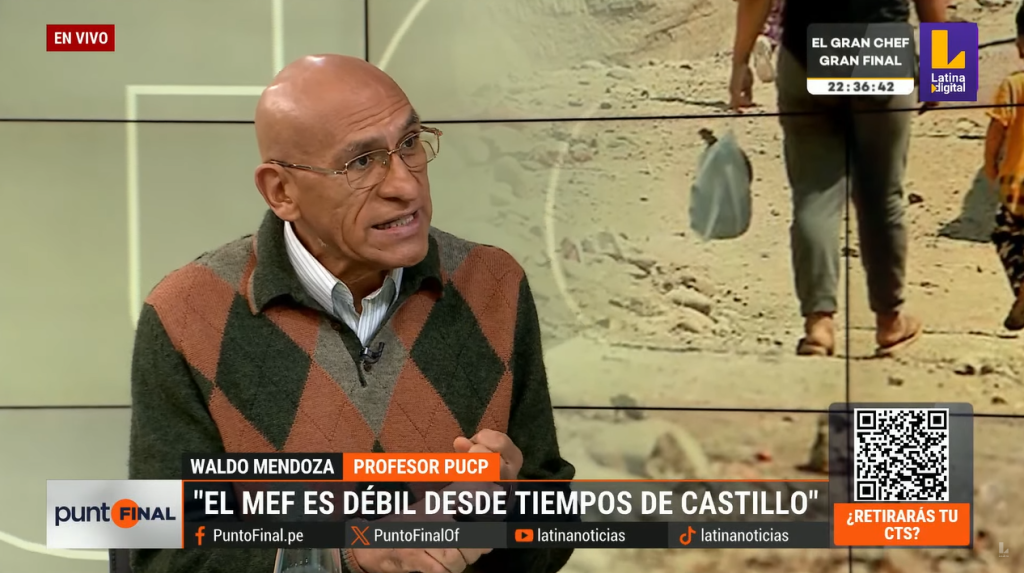 Waldo Mendoza, exministro de Economía: “El MEF de Castillo y Boluarte es débil, frágil, temeroso”