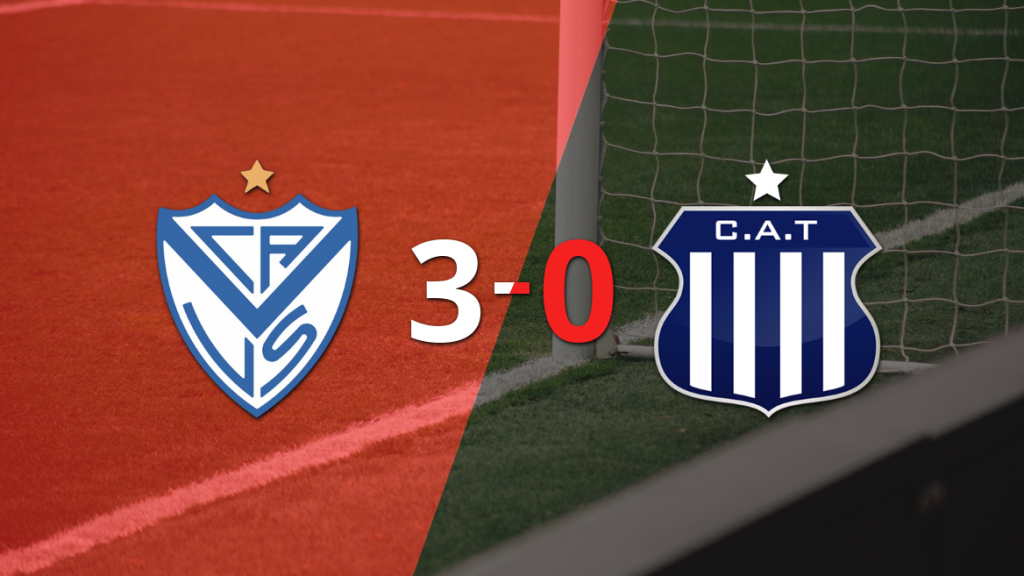 Tranquila victoria de Vélez por 3 a 0 frente a Talleres
