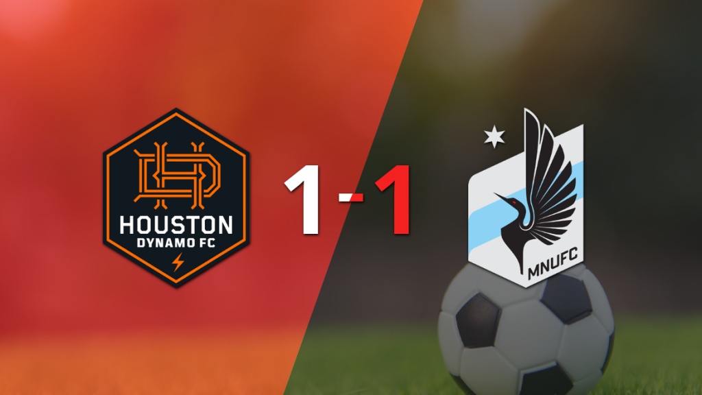Minnesota United logró sacar el empate a 1 gol en casa de Houston
