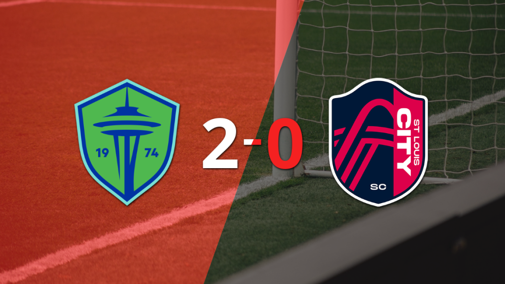 Seattle Sounders le ganó como anfitrión a St. Louis City por 2-0