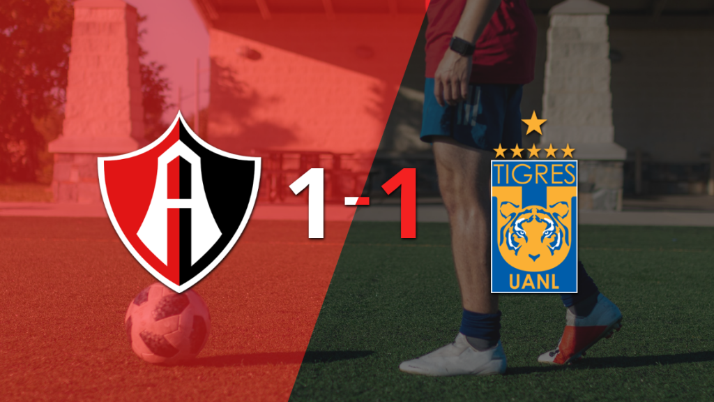 Tigres empató 1-1 en su visita a Atlas
