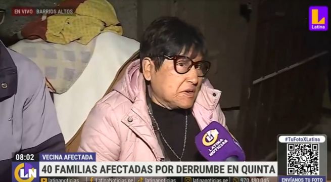 Barrios Altos: derrumbe de quinta deja 40 familias afectadas | VIDEO