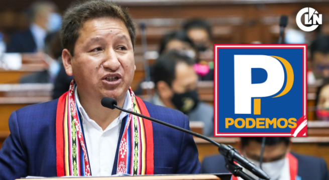 Congresista Guido Bellido se une a Podemos Perú: “El propósito es poder participar en comisiones”