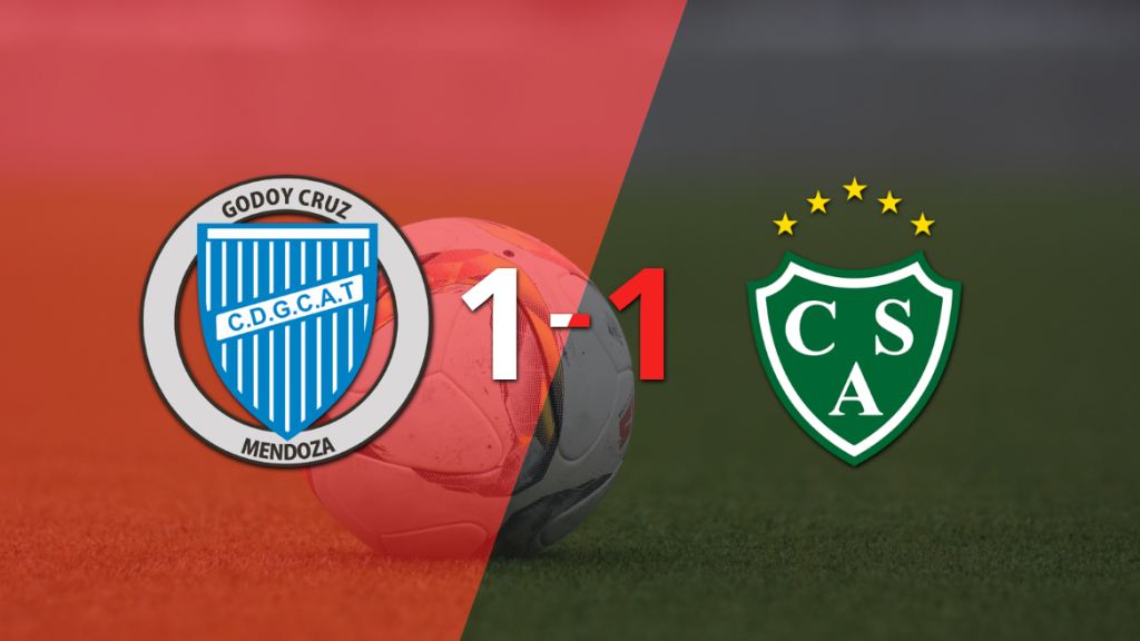 Godoy Cruz y Sarmiento se reparten los puntos y empatan 1-1