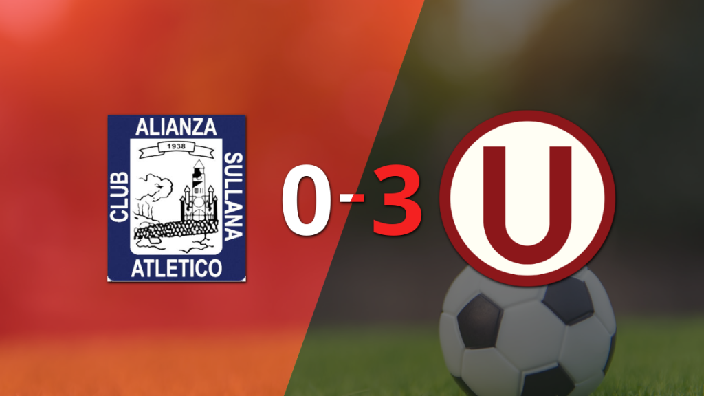 Universitario goleó 3-0 a Alianza Atlético con doblete de Martín Pérez Guedes