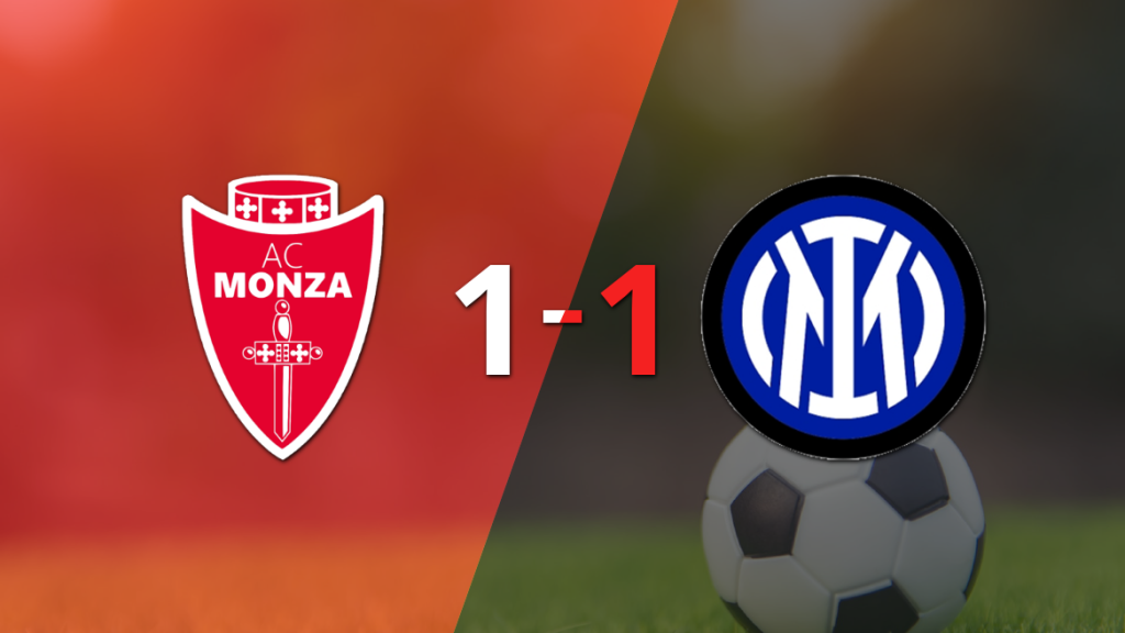 Sobre el final, Denzel Dumfries marcó el gol del empate entre Inter y Monza