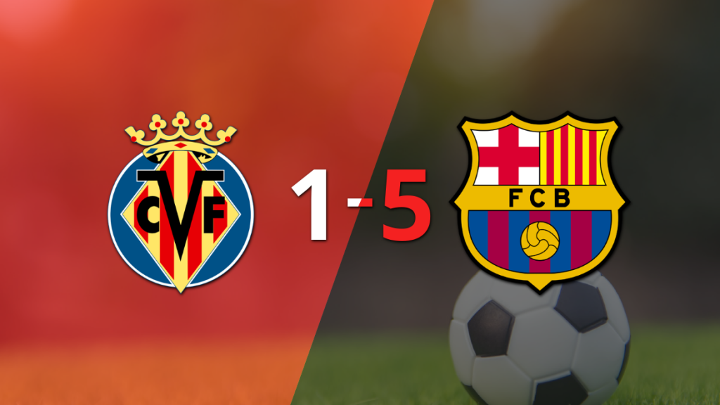 Barcelona se impone con un marcador 5-1, con dobletes de Robert Lewandowski y Raphinha