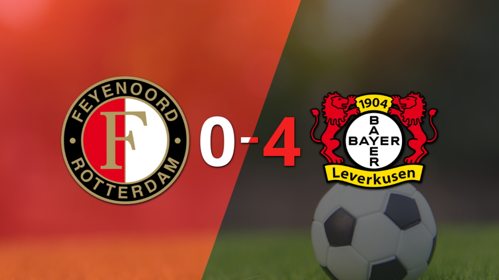 Bayer Leverkusen le pasó por encima a Feyenoord con doblete de Florian Wirtz