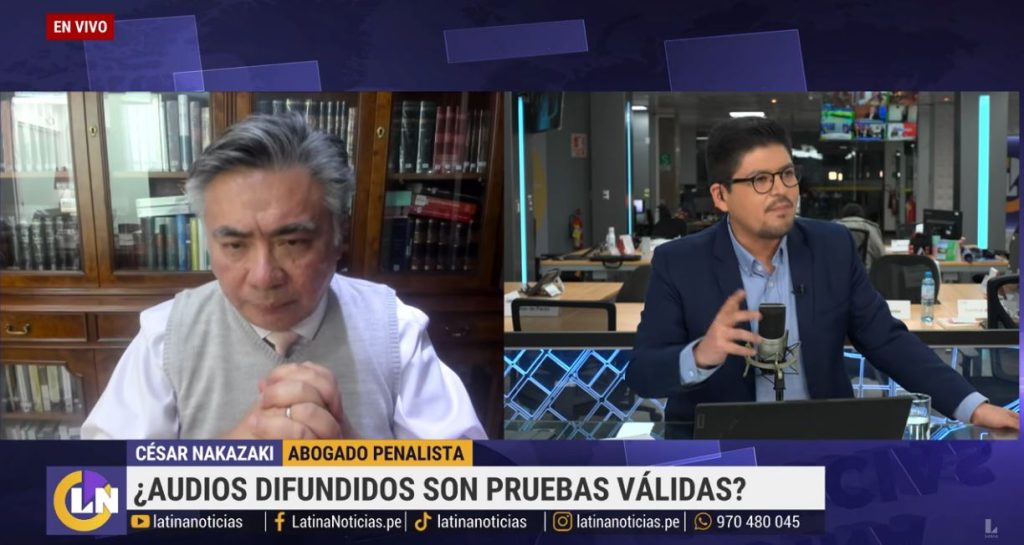 César Nakasaki sobre audios del ministro del Interior:”Son suficientes para sostener que es veraz”