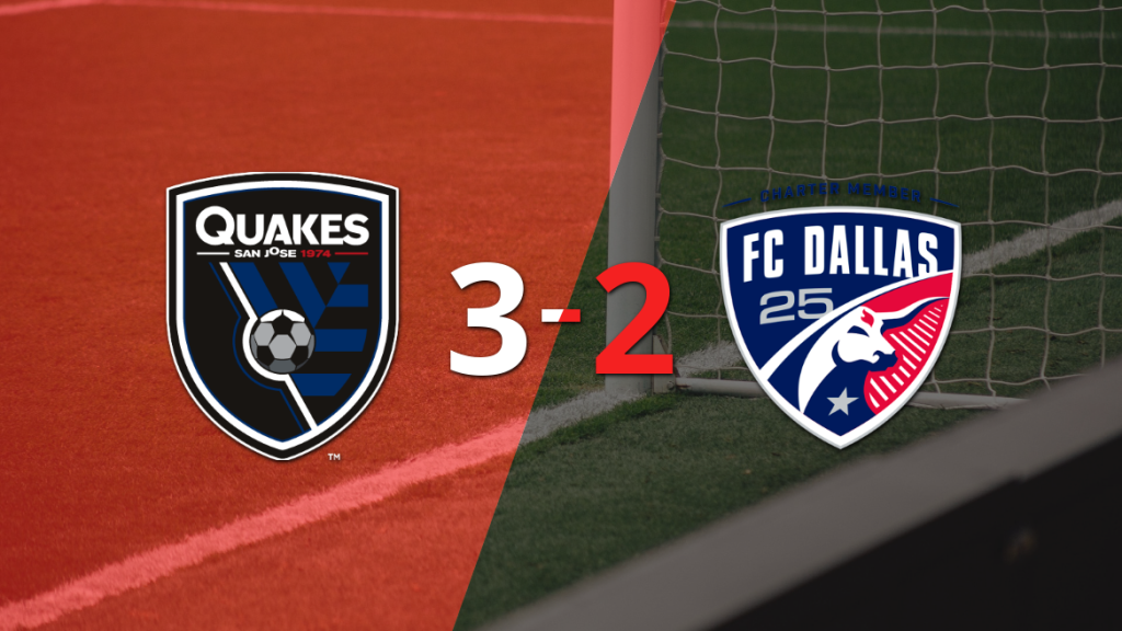 Hernán López Muñoz sentenció el triunfo de San José Earthquakes ante FC Dallas con doblete