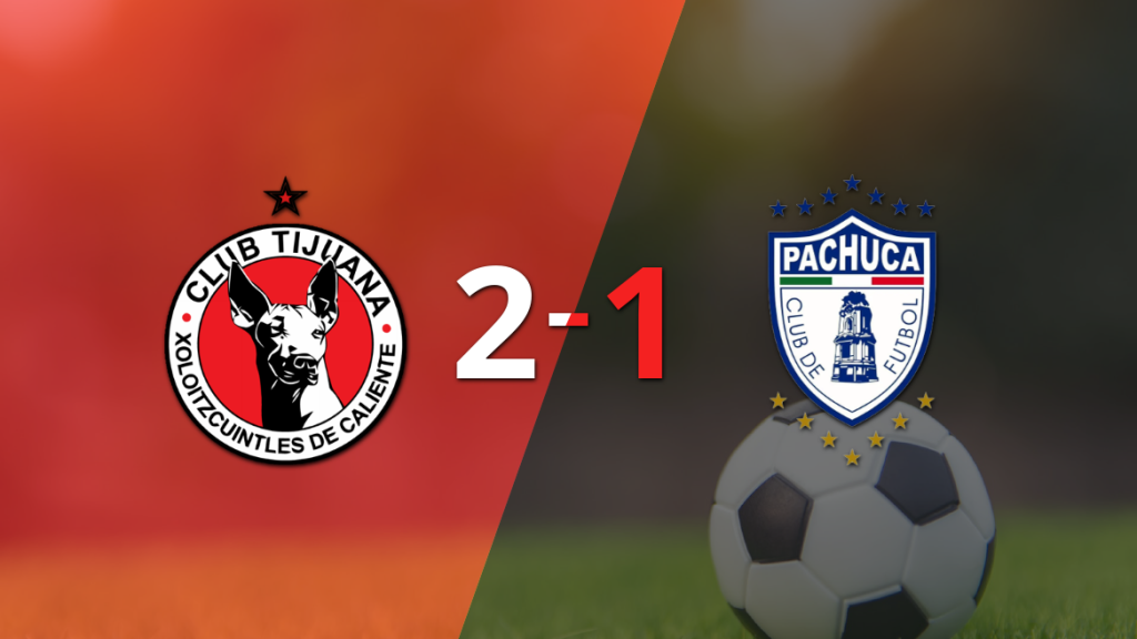 Tijuana obtiene una victoria 2-1 contra Pachuca con un gol agónico