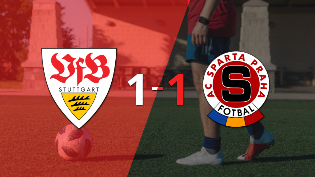 Stuttgart resolvió su juego de la fecha 2 con un empate 1-1 frente a Sparta Praga