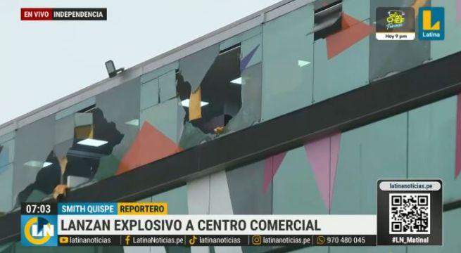 Explotan granada en un centro comercial en Independencia | VIDEO