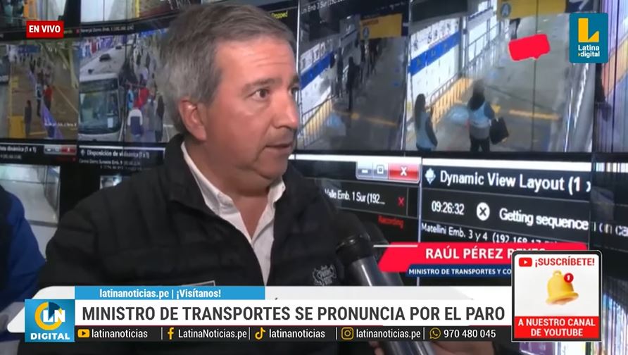 Ministro de Transportes afirma que “algunos transportistas piensan que es como si fuera un feriado”