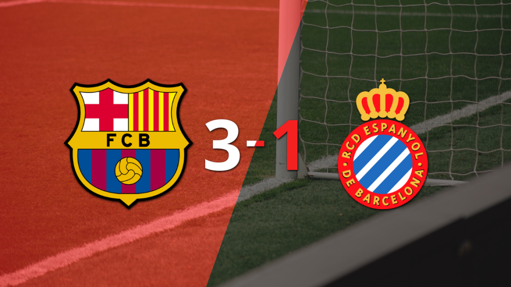 Con un doblete, Barcelona se quedó con el derbi catalán ante Espanyol