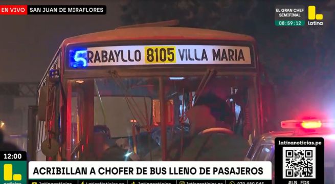 San Juan de Miraflores: sujetos en moto asesinan a balazos a chofer de ‘El Rápido’ en plena avenida